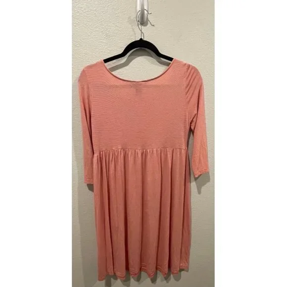 H&M Striped Red Orange Midi Dress - Picture 3 of 3